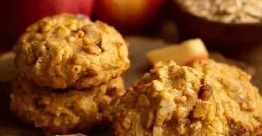 Biscotti di Avena con Mele e Noci freschi e croccanti