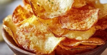 Chips di patate croccanti fatte nella friggitrice ad aria