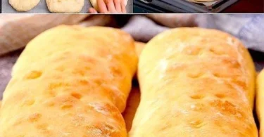 Ciabatta fresca e croccante, tipico pane italiano, ideale per panini e bruschette.