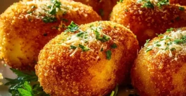 Deliziose crocche di patate appena sfornate