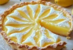 Crostata con crema al limone, dolce fresco e invitante
