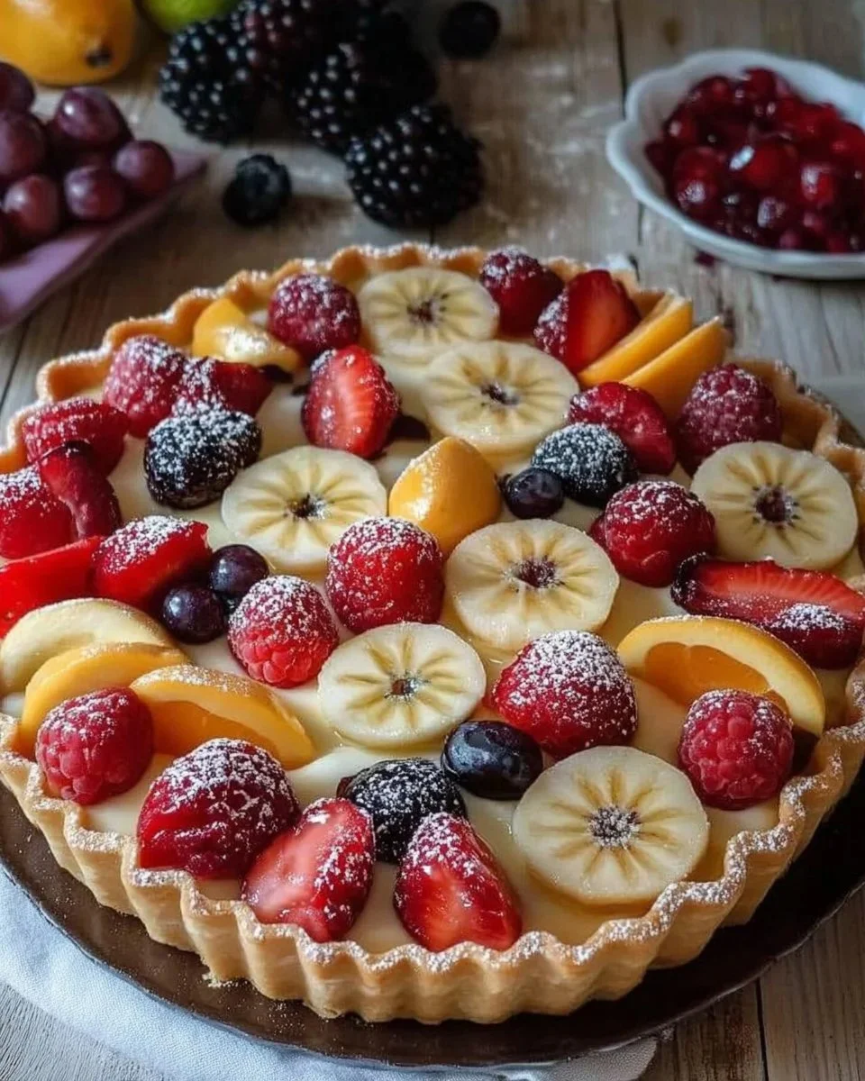 Deliziose crostatine alla frutta fresche e colorate