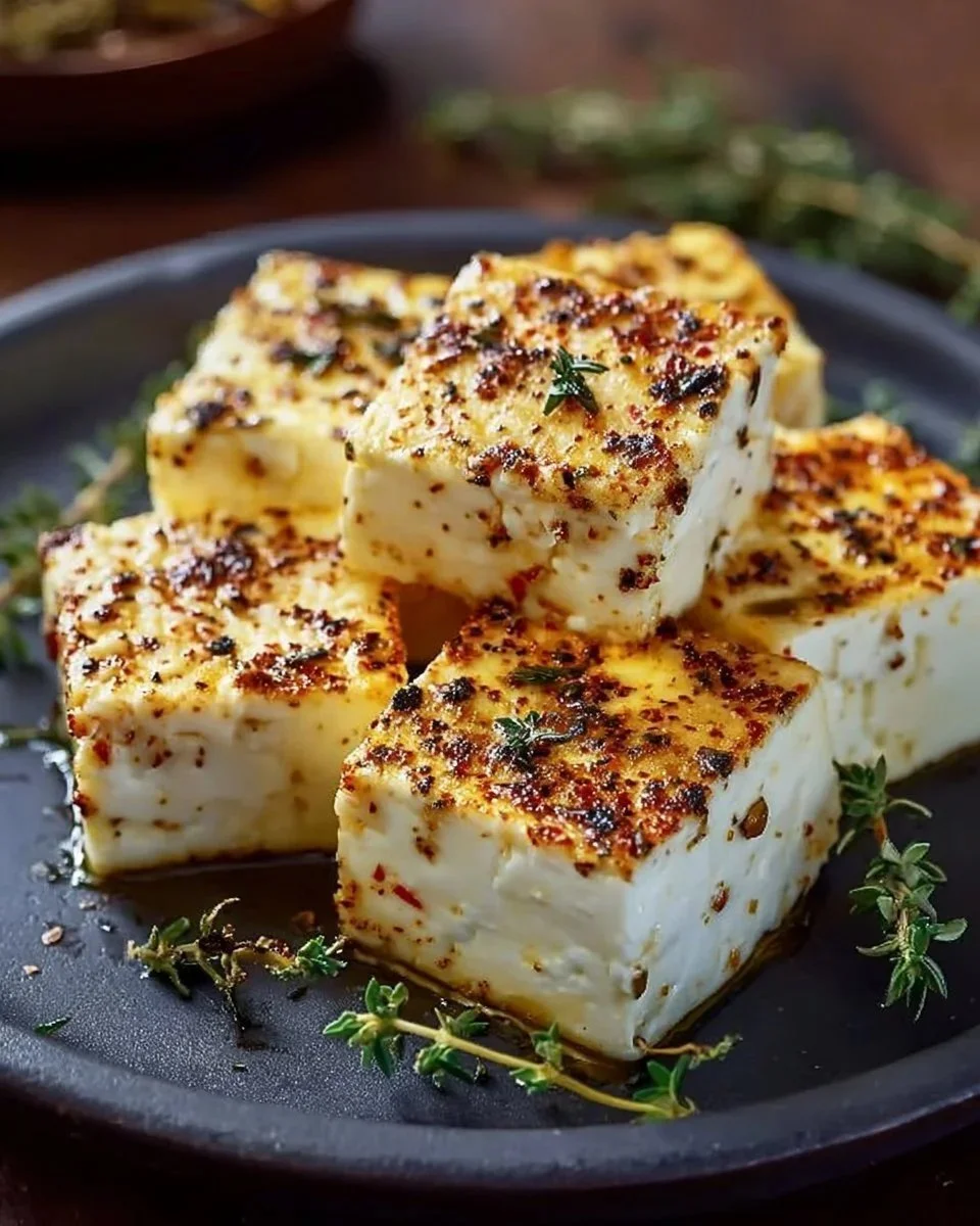 Feta croccante cucinata nell'Airfryer con verdure fresche.