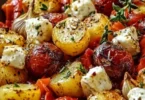 Feta Patate Verdure al Forno - Ricetta deliziosa e salutare