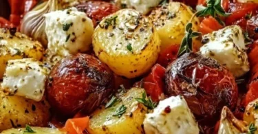 Feta Patate Verdure al Forno - Ricetta deliziosa e salutare