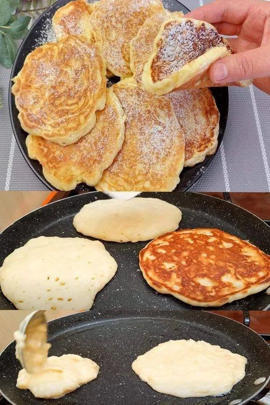 Frittelle di Mele dorate e croccanti servite con zucchero a velo.