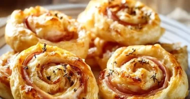 Girelle di pasta sfoglia salate pronte per essere servite