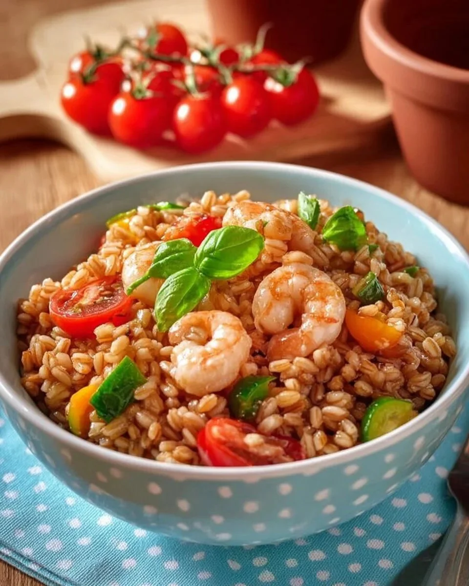 Insalata di Farro Estiva con verdure fresche e ingredienti aromatici