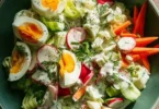 Insalata Vegetariana di Primavera con verdure fresche e colorate