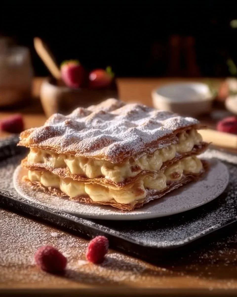 Millefoglie Originale con crema e sfoglia croccante