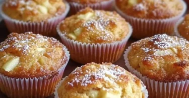 Muffin di Quark e Mela freschi su un piatto