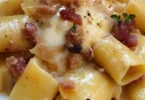 Paccheri con patate, pancetta e scamorza affumicata: un piatto delizioso