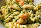 Pasta Zucchine e Gamberi con gamberi freschi e zucchine