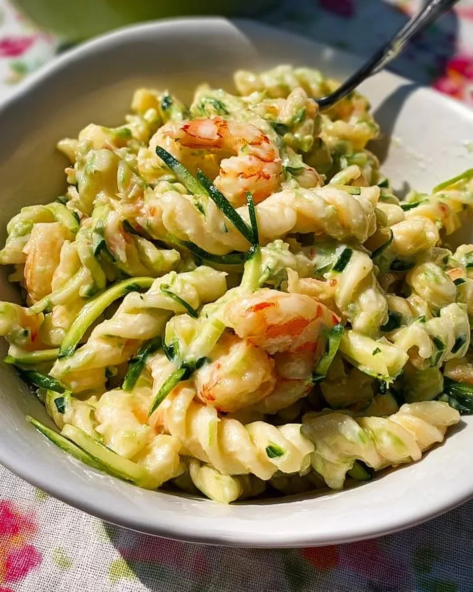 Pasta Zucchine e Gamberi con gamberi freschi e zucchine