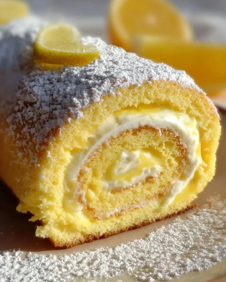 Deliziosi Rotoli al Limone pronti da gustare