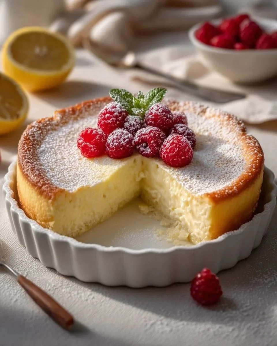 Fetta di torta allo yogurt su un piatto decorato