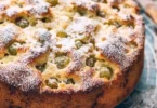 Torta con ribes affondato - dolce fresco e gustoso