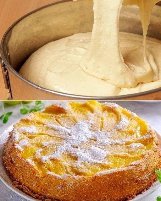 Fette di torta di mele soffice su un piatto decorato
