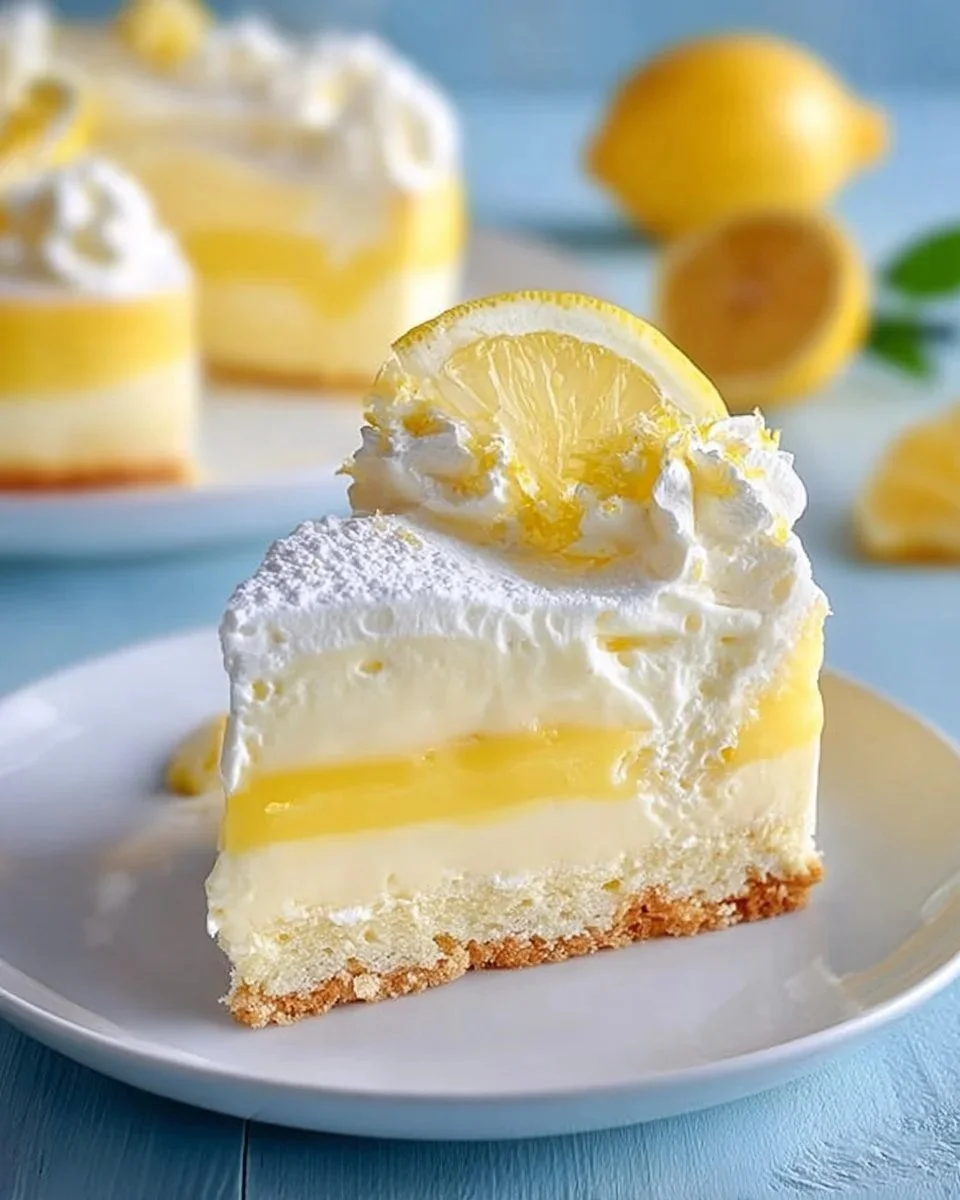 Torta fredda al limone, un dessert estivo fresco e goloso.