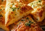 Triangoli di Formaggio Croccanti serviti su un piatto