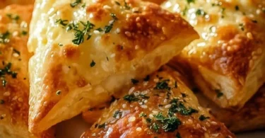 Triangoli di Formaggio Croccanti serviti su un piatto
