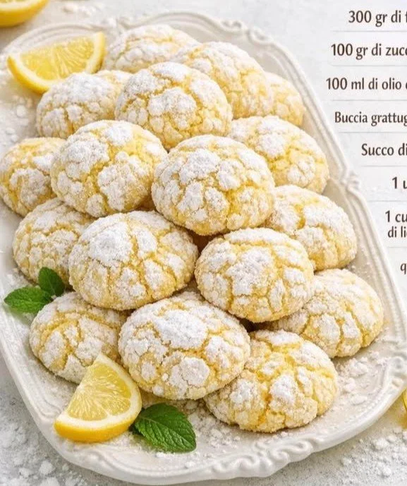 Biscotti al Limone croccanti e profumati, perfetti per una dolce pausa.