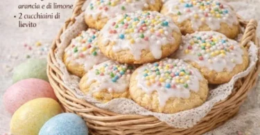 Biscotti di Pasqua fatti in casa, dolci italiani per celebrazioni primaverili.