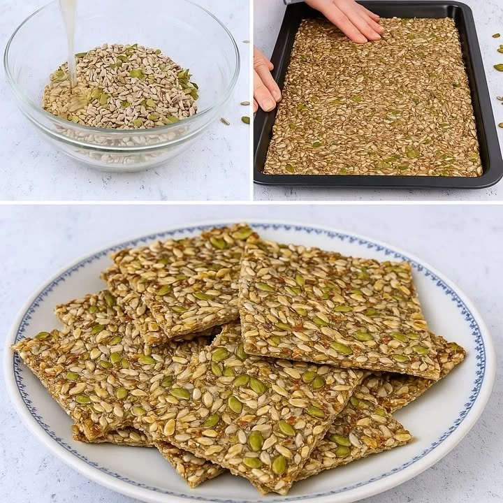 Cracker di semi senza farina croccanti e sani