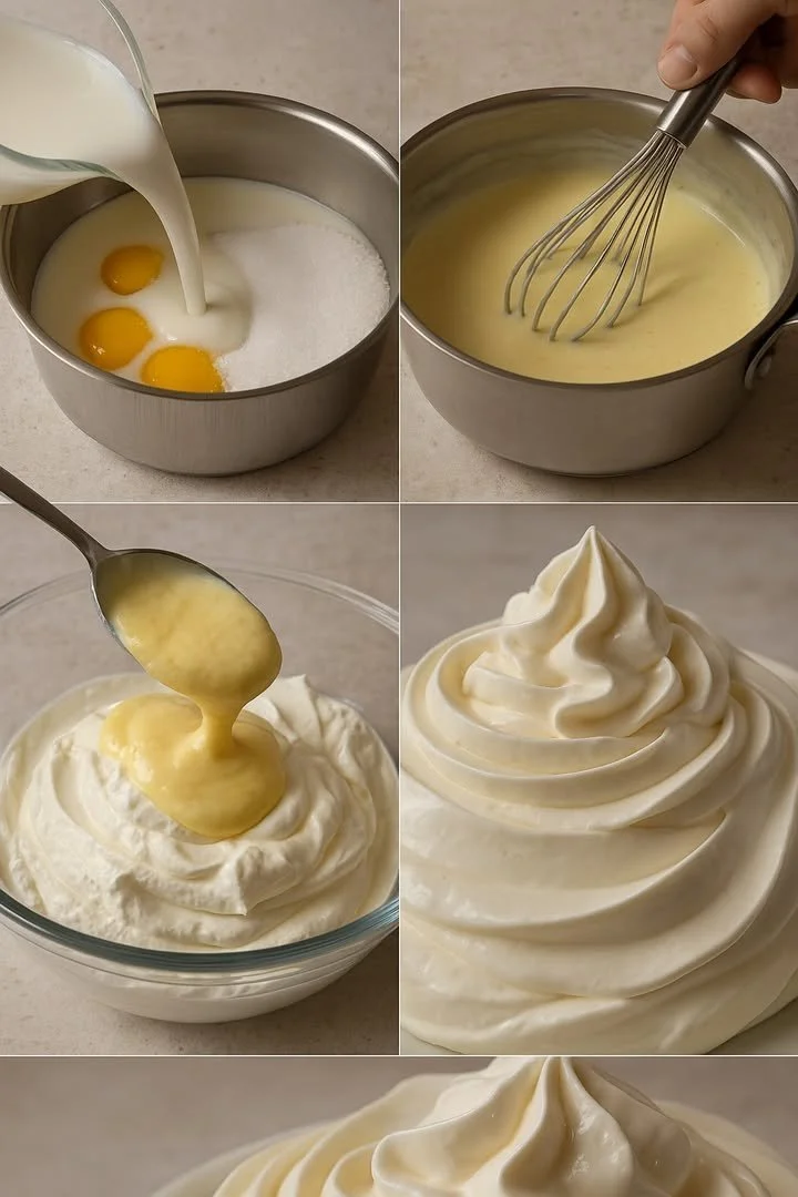 Crema pasticcera al mascarpone in un elegante dessert al piatto