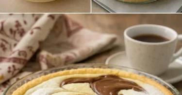 Crostata di Frolla Morbida con Nutella e Ricotta su un piatto decorativo