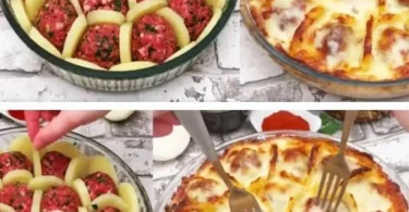 Polpette al forno con patate e besciamella, un piatto gustoso e cremoso