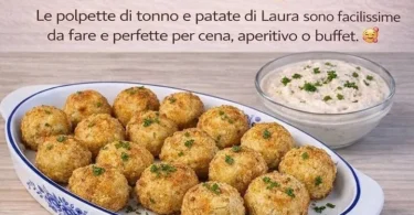 Polpette di Tonno e Patate cucinate e pronte da servire in un piatto