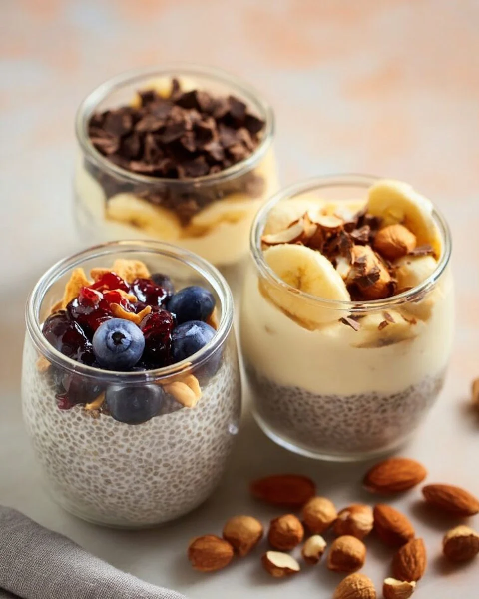 Pudding di chia con frutta fresca e semi, un dessert sano e gustoso