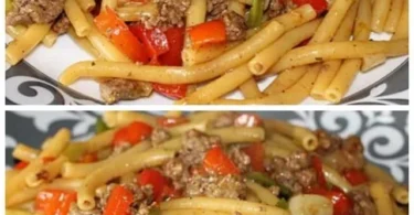 Piatto di spaghetti con carne macinata, un'ottima ricetta tradizionale italiana