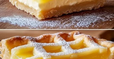 Fetta di Torta al Limone su piatto da dessert