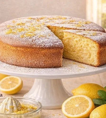 Torta al limone al bicchiere servita in un elegante bicchiere trasparente