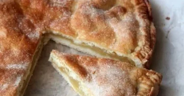 Fetta di Torta Cuor di Mela con mele e cannella