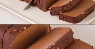 Torta di cioccolato con nocciole decorata e servita su un piatto elegante.