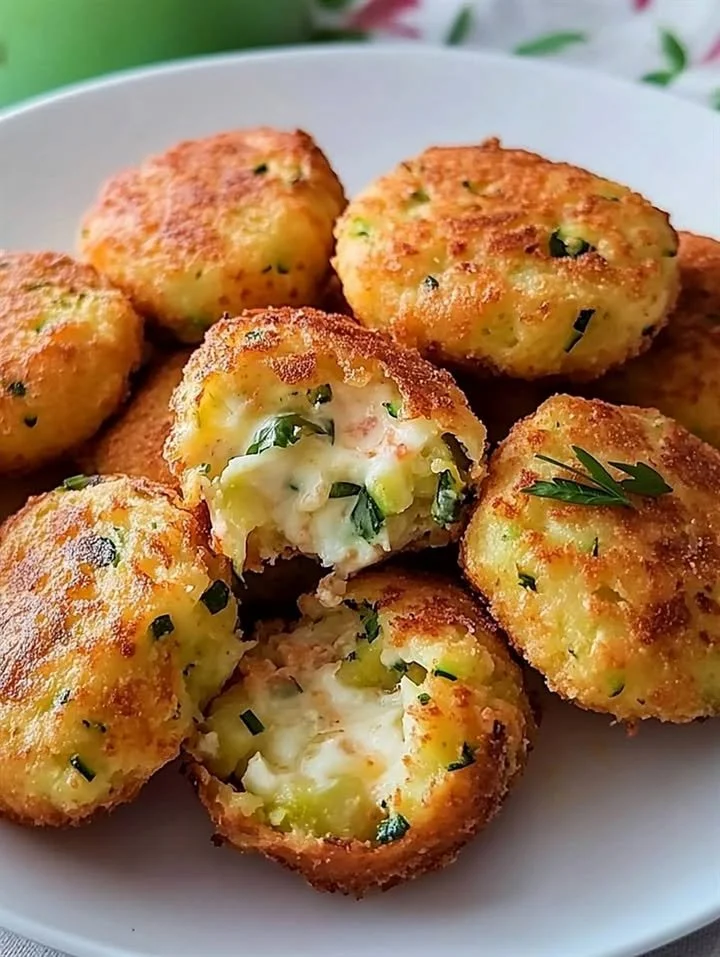 Frittelle di zucchine e patate dorate e croccanti