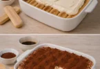 Tiramisu leggero, dessert italiano con caffè e mascarpone