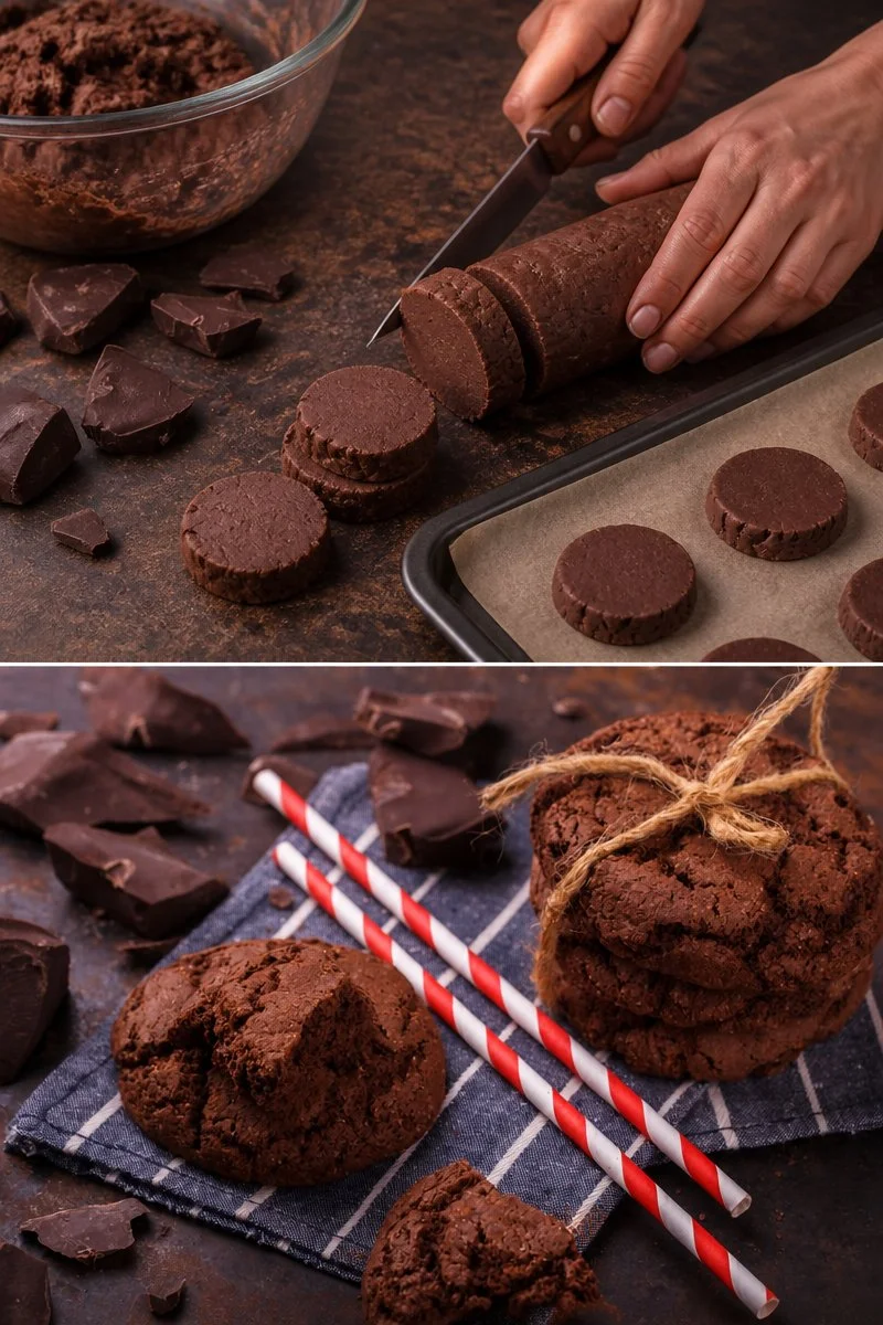 Biscotti al cioccolato croccanti e deliziosi, perfetti per ogni momento.