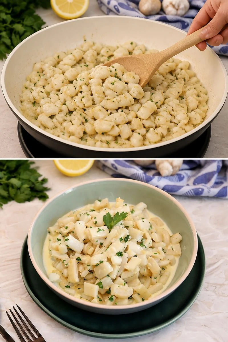 Calamari saltati al prezzemolo, un piatto delizioso e aromatico