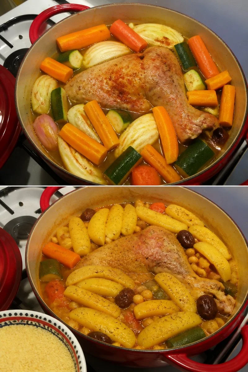 Cucina cuisse di tacchino con cous cous di chez, ricetta deliziosa e semplice.