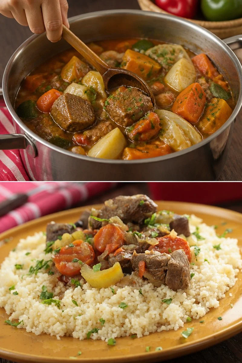 Couscous tradizionale marocchino reso famoso da Ahmed e Nadia.