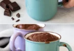 Mugcake au chocolat, dolce al cioccolato cotto al microonde in tazza